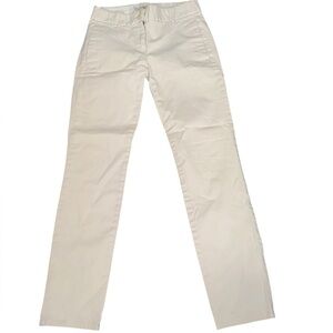 J. Crew Women's Straight Leg Bennett Chino Cream Jeans Size 0P